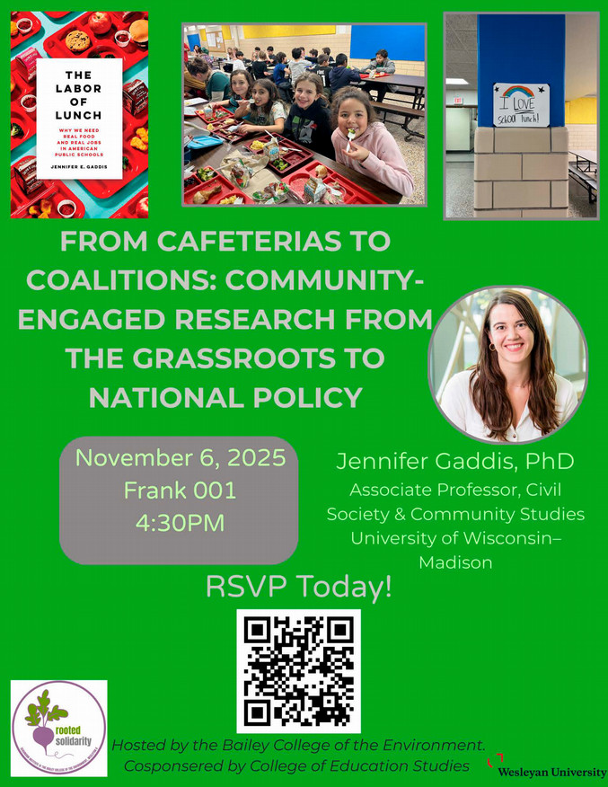 Jennifer Gaddis Talk Nov 6  at 4:30 Frank Center 